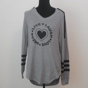 Live Laugh Love Dream Hooded gray L top